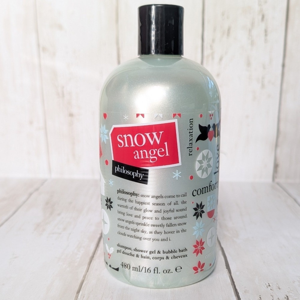 Philosophy Snow Angel Shampoo‎ Shower Gel Bubble Bath 16oz Sealed